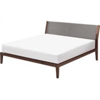 Lansdowne Double Bed, Walnut and Heron Grey
