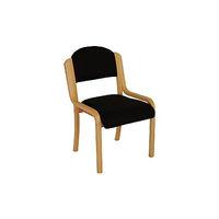 Lam Beech Frame Side Chair Black