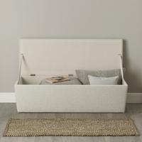 Langley Linen Union Ottoman