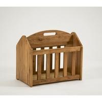 lansdown oak magazine rack