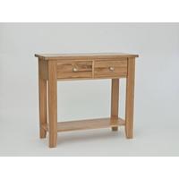 Lansdown Oak 2 Drawer Console Table