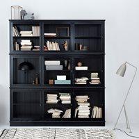 LARGE GLASS CABINET in Seaside Black