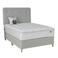 Lavande Pocket 1500 Divan Set No Draw SE Base Glides Dove and 1500 Pocket Sprung Mattress Double