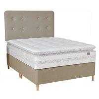 Lavande Pocket 2500 Divan Set 2 Draw PT Wooden Legs Linen and 2500 Pocket Sprung Mattress Single