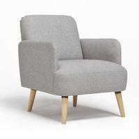 Ladybird Fabric Armchair Light Grey