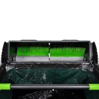 lawn sweeper push with removable grass bag 103l