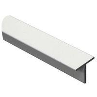 lacquered white aluminium t profile h15mm w15mm l1m