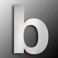 large stainless steel house numbers letter b