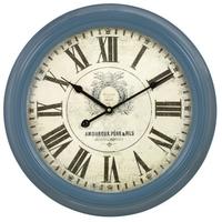 Lagoon Blue Vintage Wall Clock