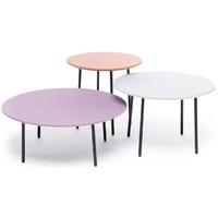 Lago Fabric Tables Misty Rose, Grey Chine and Parma Chine (Set of 3)