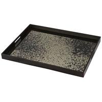 Large Rectangular Heavy Aged Bronze Mirror Tray