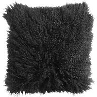 Lamb Fur Black Cushion Cover (Set of 2)