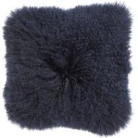 Lamb Fur Navy Cushion Cover (Set of 2)