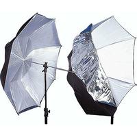 lastolite 72cm dual duty umbrella silverblackwhite