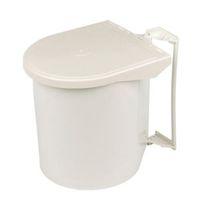 lap off white plastic integrated swing out bin