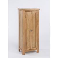 lansdown oak tall storage cupboard hall cabinet