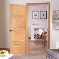 Latina Oak Flush Panel Door