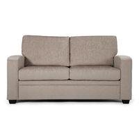 Lauren Fabric Two Seater Sofa Bed - Mink