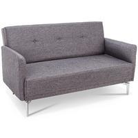 lars 2 seater fabric sofa pebble grey