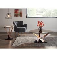 larissa lamp table rose gold