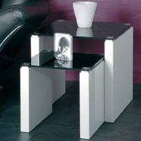 Larus Nesting Tables In Black Glass