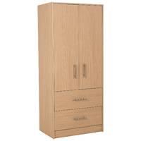 lavant 2 drawer combi wardrobe oak