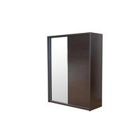 laura mirrored sliding wardrobe in white gloss 2 with doors