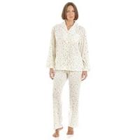 Ladies Marquise Floral Print Polycotton Long Pyjamas Nightwear Sleepwear 57409