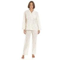 Ladies Marquise Floral Print Polycotton Long Pyjamas Nightwear Sleepwear 55404