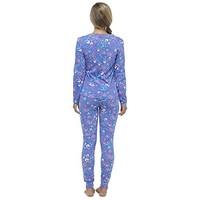 Ladies Womens Heart Printed Jersey Leggings Pj Set Pyjamas Nightwear | 8to18 NEW