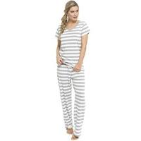 Ladies Printed Jersey Cotton Pyjamas Set