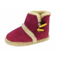 Ladies Girls Coolers Furry Toggle Ankle Boot Bootee Slippers Sizes 3 - 8