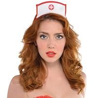Ladies Sexy Nurse Valentine\'s Pin Up Naughty Corset Doctor Cross Bedside Hottie Hat Fancy Dress Costume Dress Up (UK 10-12)