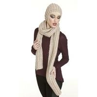 ladies sequin knit fashion winter beanie hat scarf set pink multi
