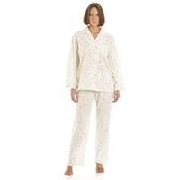 Ladies Marquise Floral Print Polycotton Long Pyjamas Nightwear Sleepwear 57409