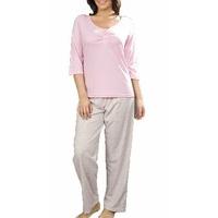 Ladies Leopard Print Cotton Pyjamas Nightwear Sleepwear