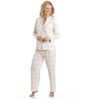 Ladies La Marquise Spot Print Polycotton Long Pyjamas Nightwear Sleepwear 57418