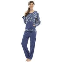 Ladies Tom Franks Butterfly Print Winter Long Fleece Pyjama pajama Sleepwear