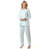 Ladies La Marquise Embroidered Classic Cuddleknit Pyjamas Nightwear Sleepwear 1513N