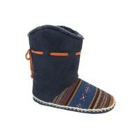 Ladies Cooler Brand Slipper Knitted & Microsuede Design Warm Snugg Boot 080