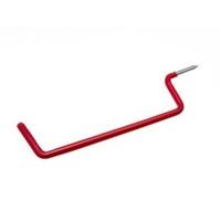 Ladder Utility Red Plastic Coated Steel Hook 245MM Long 6.7MM Dia. ( Pack of 12 )