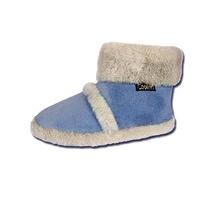 Ladies Womens Coolers Blue Warm Fluffy Lined Boot Slippers Sizes 3 to 8