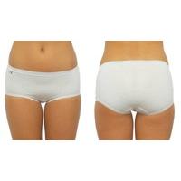 ladies anucci brand stretch cotton midi brief knickers underwear 6 pac ...