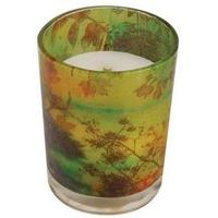 LATE HARVEST Decal Glass 13 oz WoodWick Scented Candle