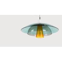 Lab Ceiling Pendant, Teal, Deep Grey and Mustard