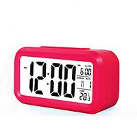 Large Screen LCD Electronic Clock Lazy Light Induction Snooze Alarm Clock Smart Alarm Clock(Assorted Color)