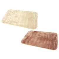 Large Faux Fur Rug (2 - SAVE £10), Natural and Taupe, Acrylic