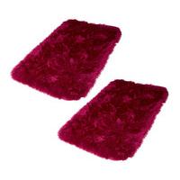 large faux fur rug 2 save 10 cerise x2 acrylic