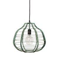 LARGE INDUSTRIAL METAL CEILING LIGHT in Green