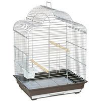 Lazy Bones Chrome and Brown Bird Cage Lazy Bones 3ft x 2ft (0.71m x 0.52m) Chrome and Brown Bird Cage